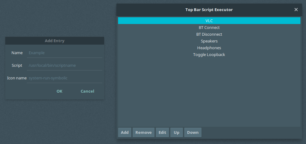 Review Top Bar Script Executor version 1 - GNOME Shell Extensions