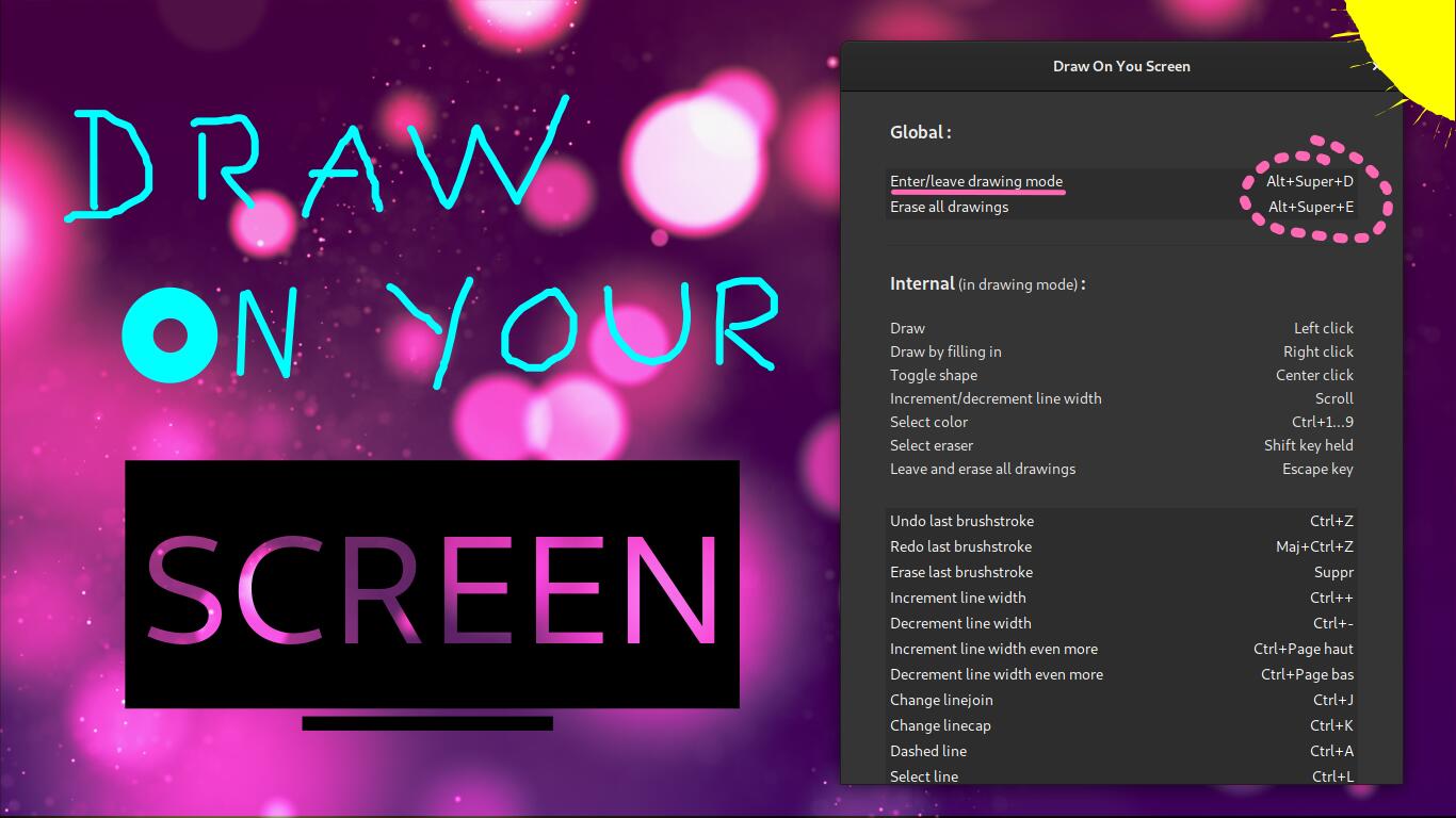 Draw On You Screen GNOME Shell Extensions