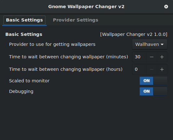 Wallpaper Changer v2 - GNOME Shell Extensions
