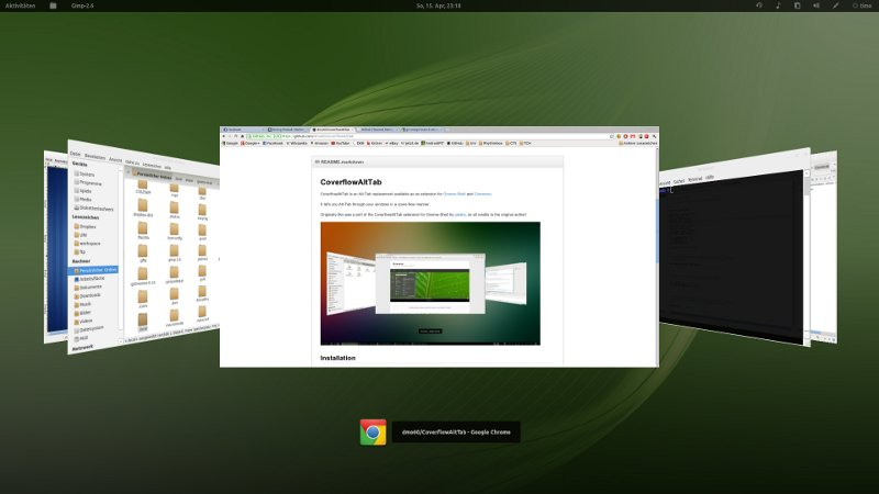 Coverflow Alt Tab Gnome Shell Extensions